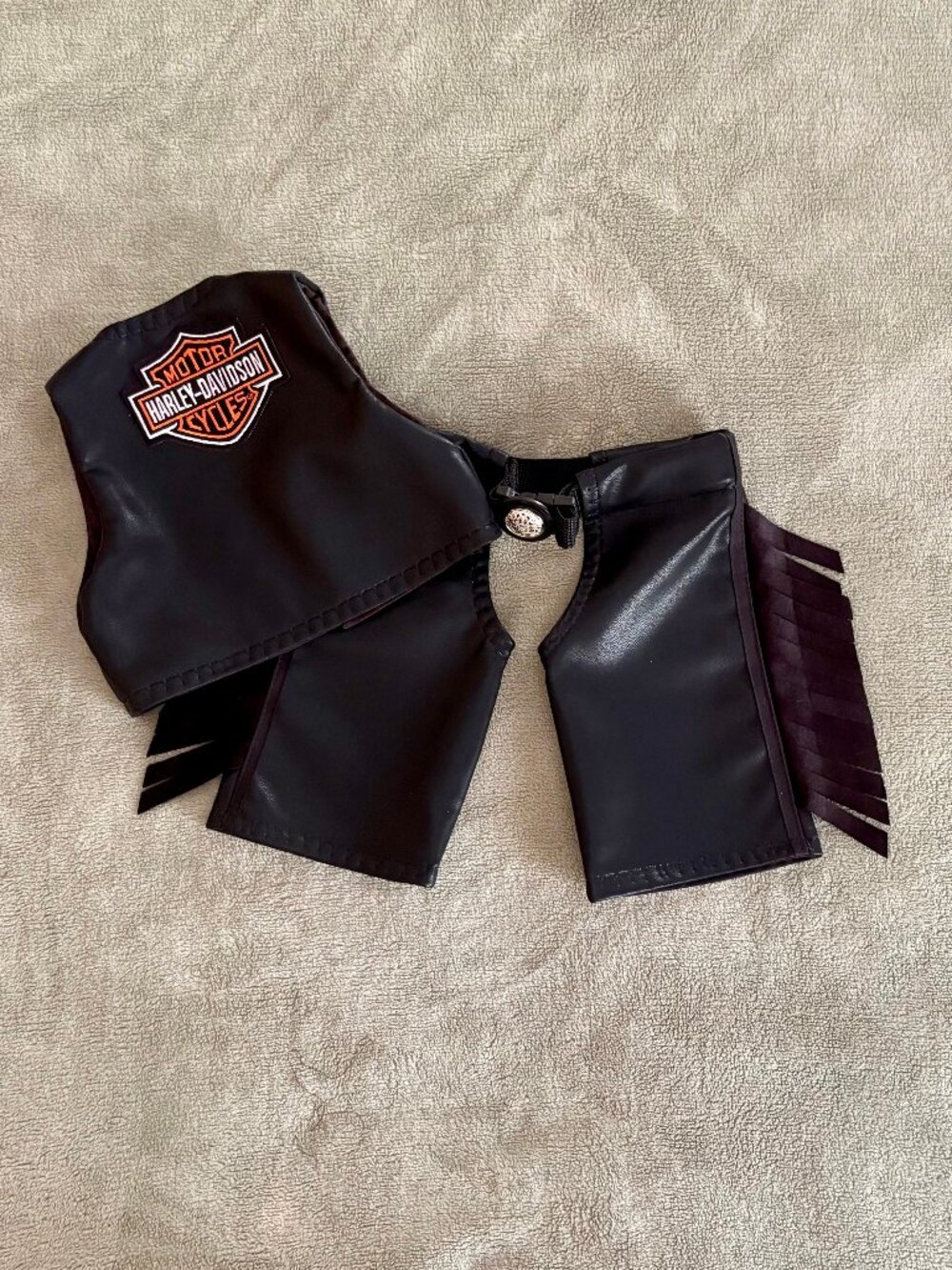 0-3 mos. biker vest & chaps
